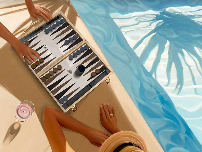 Backgammon, Anyone Canvas Art Print