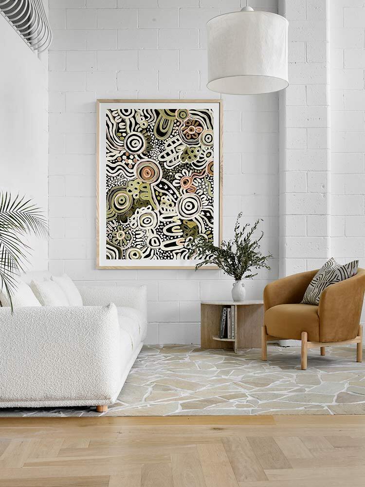 My Country Green Framed Art Print 