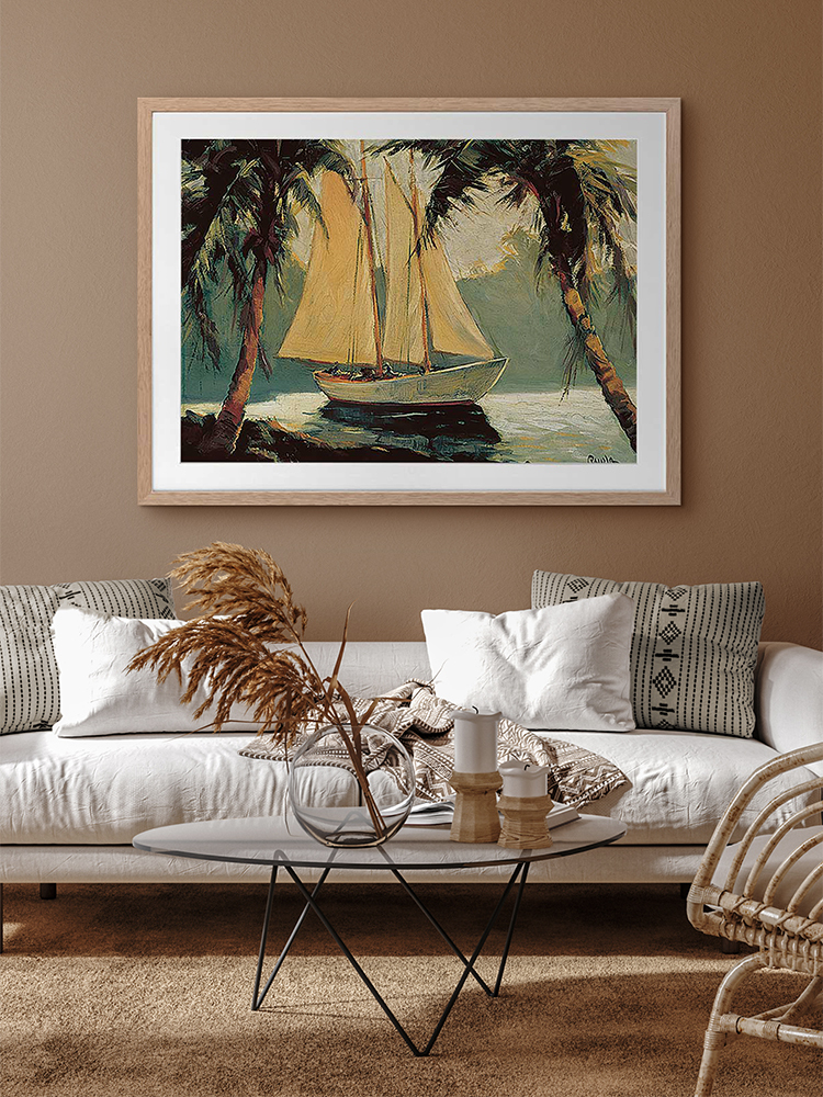 Golden Sails Framed Art Print