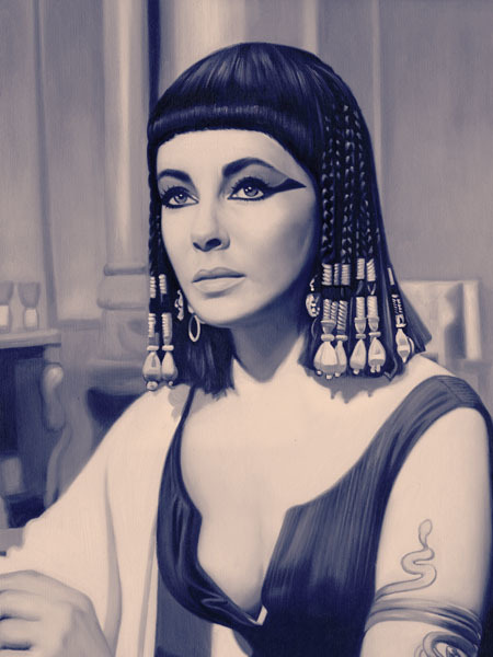 Cleopatra Blue Poster