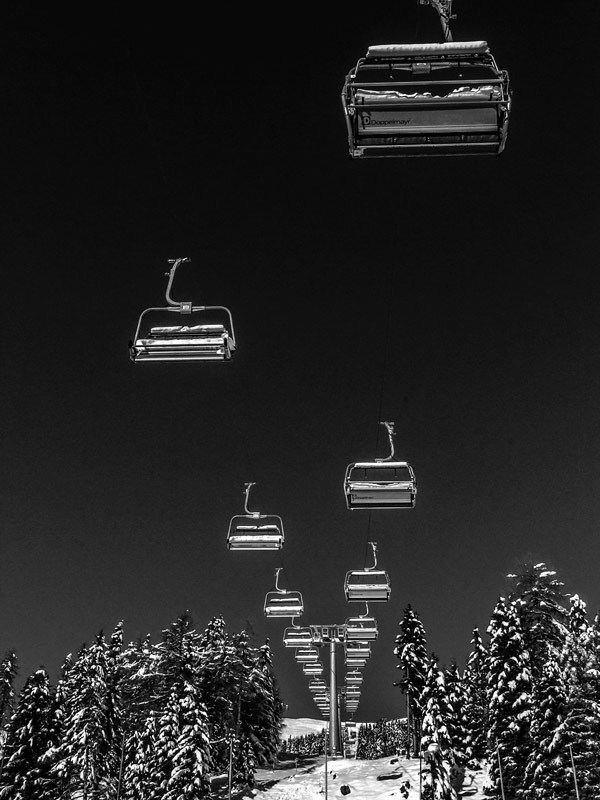 Ski Lift Poster