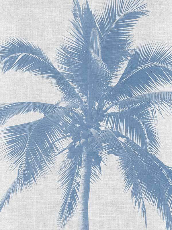 Denim Palms II Poster