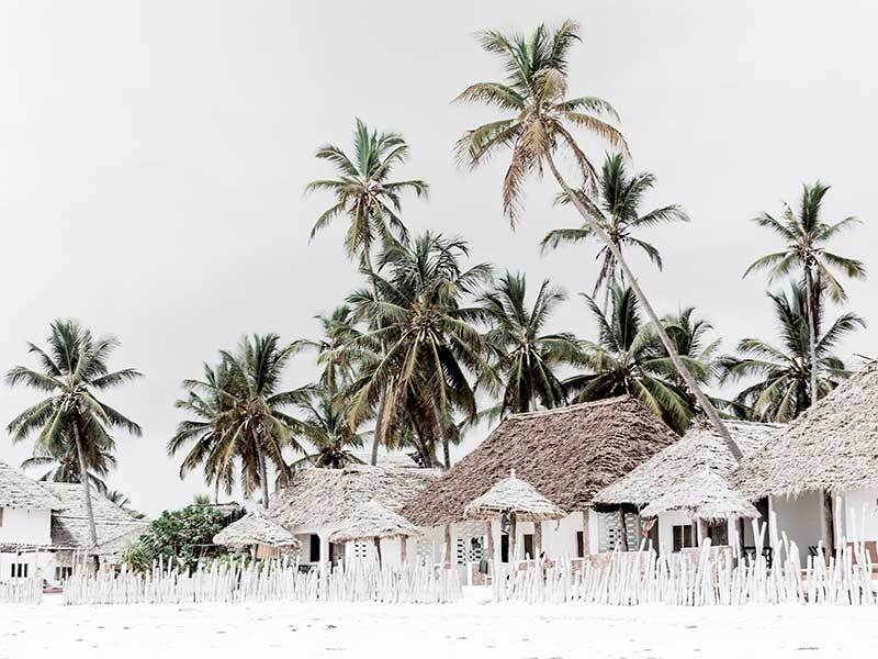 Beach Huts Poster