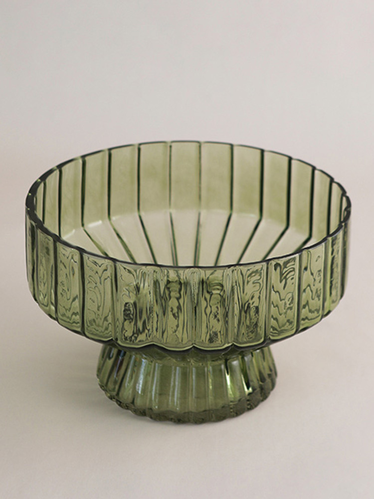 Ombre Green Glass Vessel