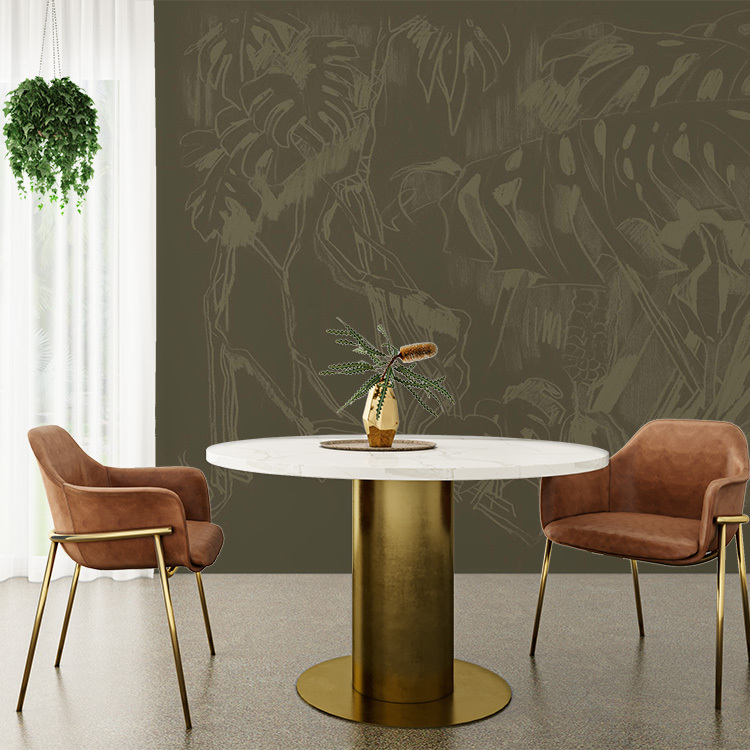 Monstera Sketch Wallpaper Mural