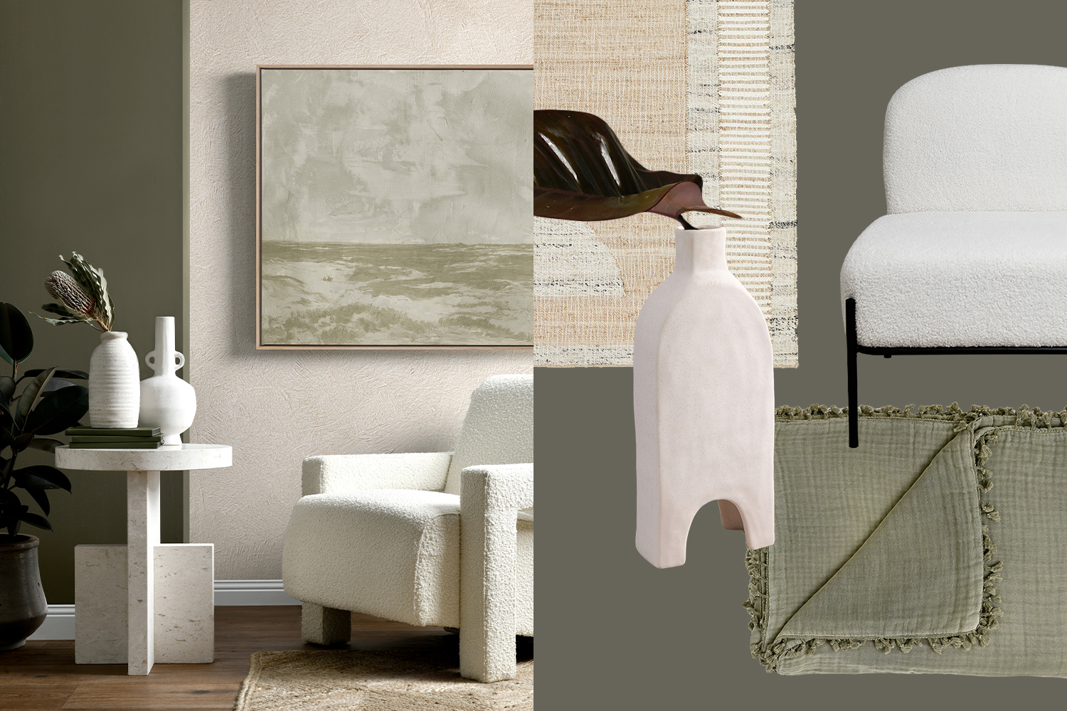 The Organic Flow is inspired by the Wabi Sabi aesthetic