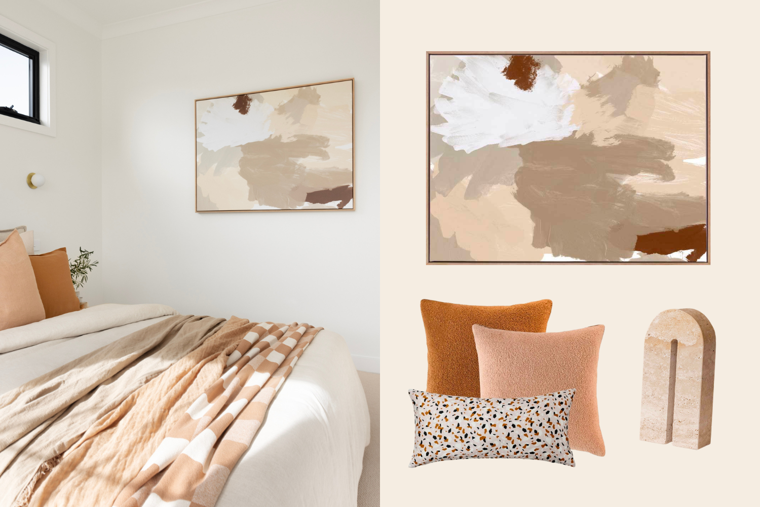 Bedroom featuring Urban Road Modest Canvas Art Print